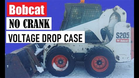 bobcat skid steer no crank